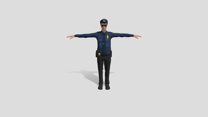 Police 3D Model