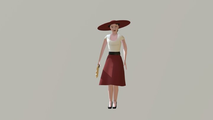 lady6 3D Model