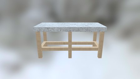 Serving Table 2015 3D Model