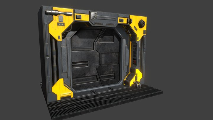 SciFi Doorway 3D Model