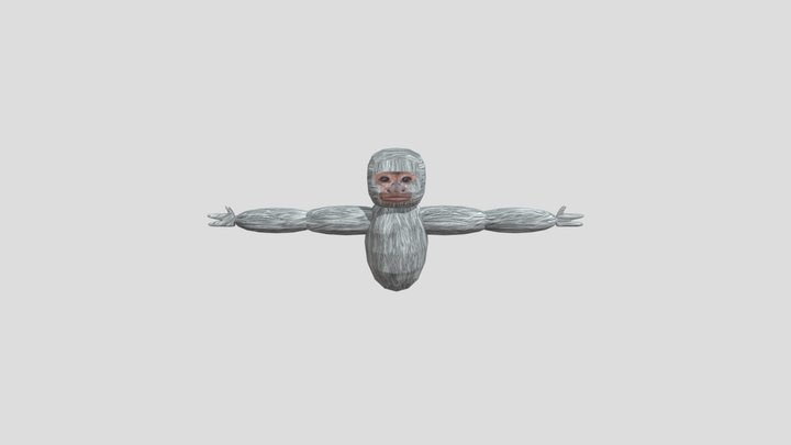 Articulated Gorilla tag monke with cosmetics addon by EldonRed, Download  free STL model