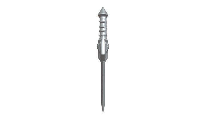 Ornate fantasy sword with intricate design 3D Model