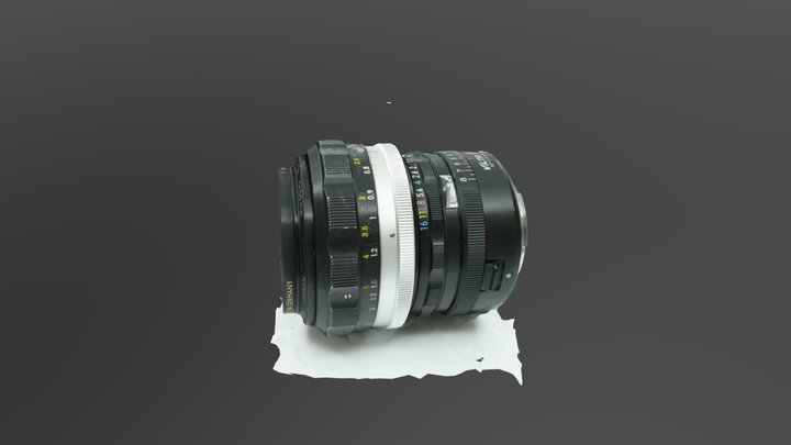 55mm Nikkor 1.2f Lens 3D Model