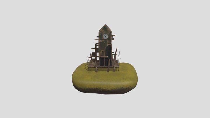 Flcl Ruined Tower 3D Model