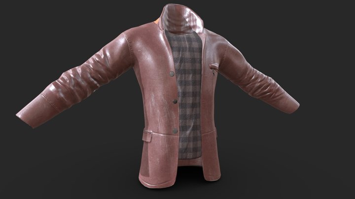 Leather Jacket by Patrick Murray 3D Model