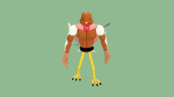 Muscle Turkey 3D Model
