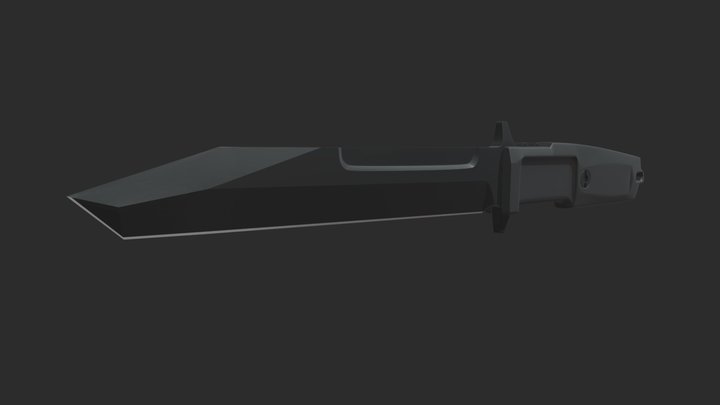 Special Forces Battle Knife 3D Model