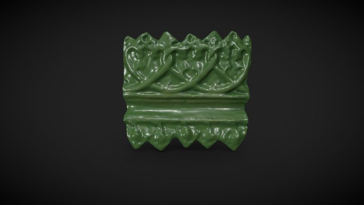 Wreath tile with brances 3D Model