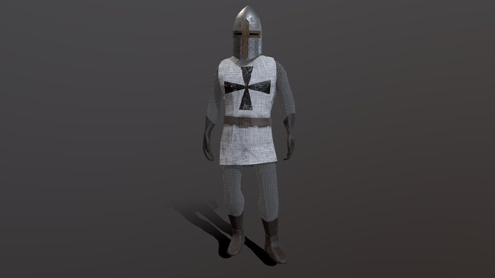Medieval Knight 3D Model