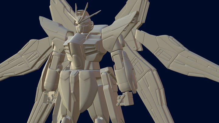 ZGMF-X20A Strike Freedom Gundam 3D Model