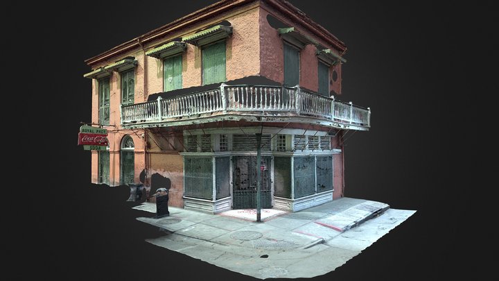 Royal Street Pharmacy. New Orleans. 3D Model