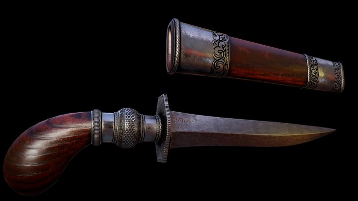 Moro Gunong/Punyal 3D Model