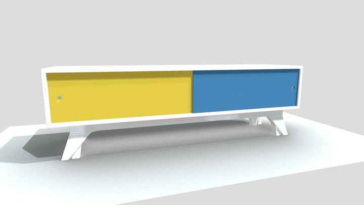 Scandinavian-sideboard 3D Model