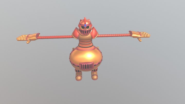 Pot-Belly Brawler 3D Model