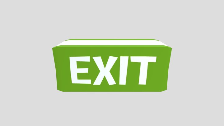 exit_sign 3D Model