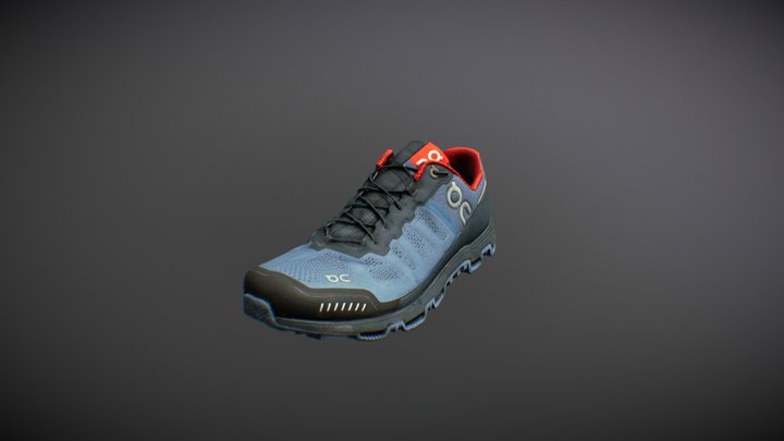 Schuh blau 3D Model