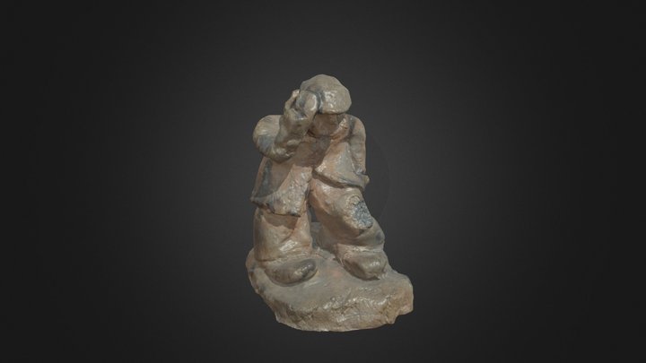 Man statue by Peter Rintoul, local artist 3D Model