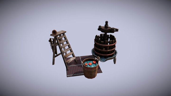 DAE 5 Finished props - Grandma's house 3D Model