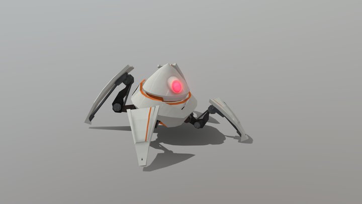 Short Range Bot 3D Model