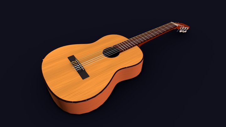 Classic guitar 3D Model
