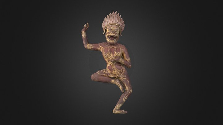The deity Simhavaktra 3D Model