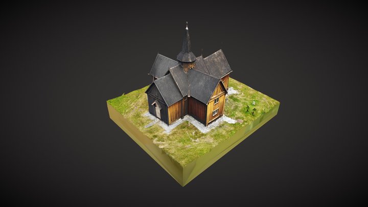 Nore stavkirke // Nore Stave Church 3D Model