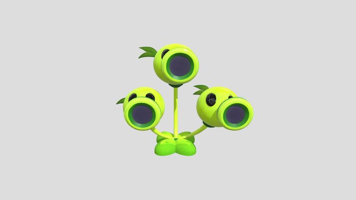 Threepeater pvz 3D Model