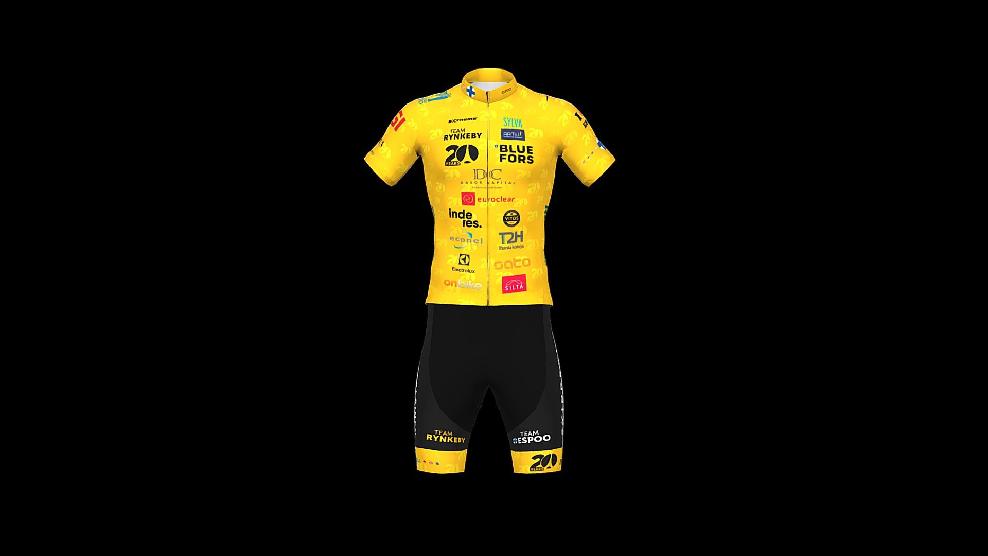 2021 FI TR ESPOO - Jersey/Shorts - copy Black