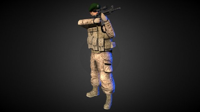 Marine Officer 3D Model