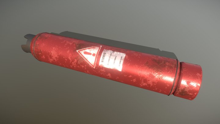 Metal Gas Cylinder – Kostenloses 3D-Modell STL