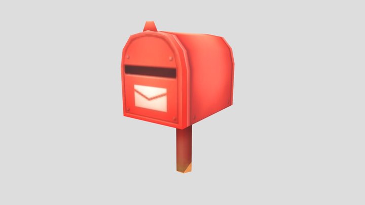 LowPoly Mailbox 3D Model