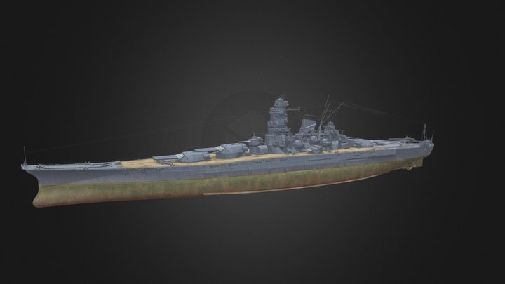 IJN Musashi 3D Model