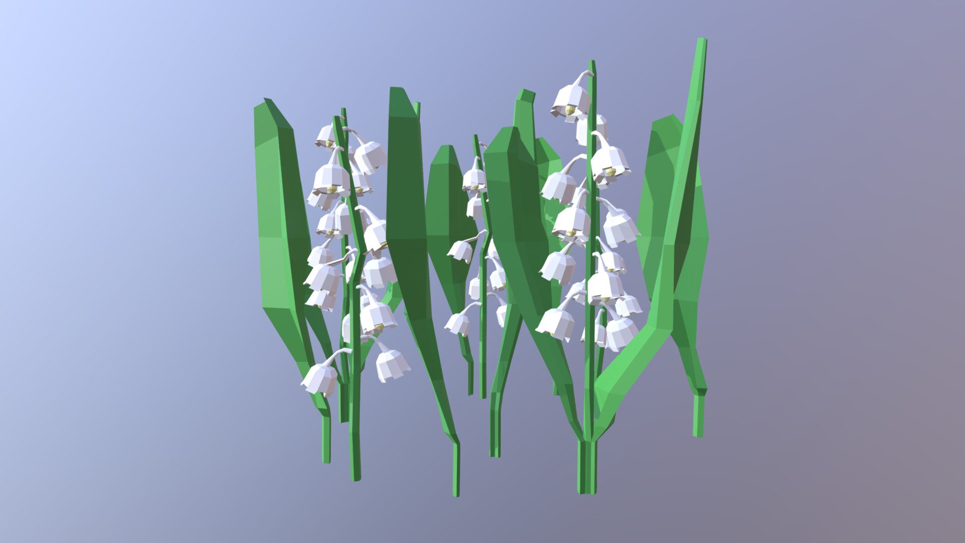 Low Poly Lily Of The Valley - 3D model by Michelle Schmidt ...