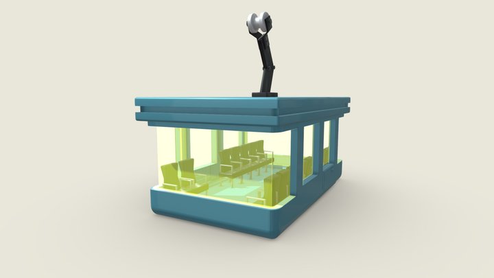 Cable Car 3D Model