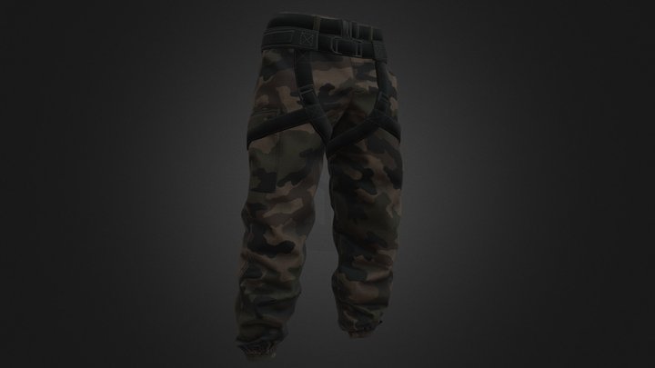 Military Pants 3D Model