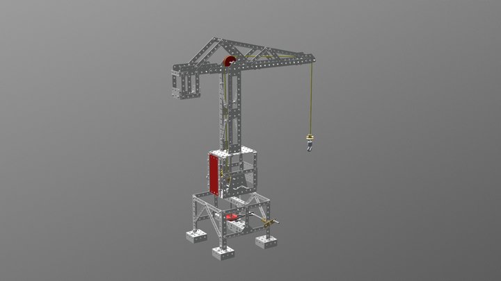S224 Turmdrehkran 3D Model
