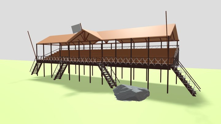 Hipódromo de Santa Cruz 3D Model