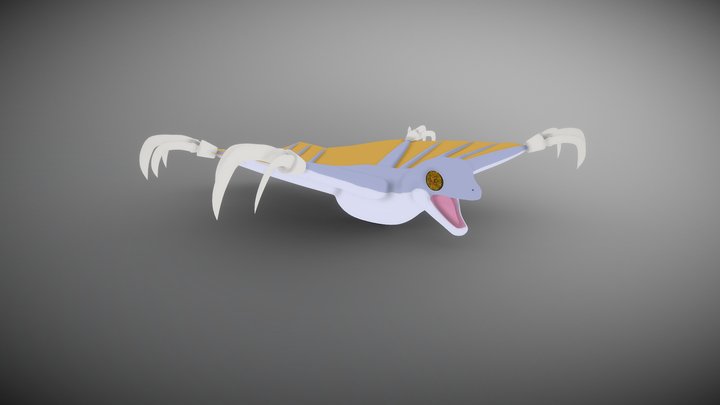 Vampire Gecko 3D Model