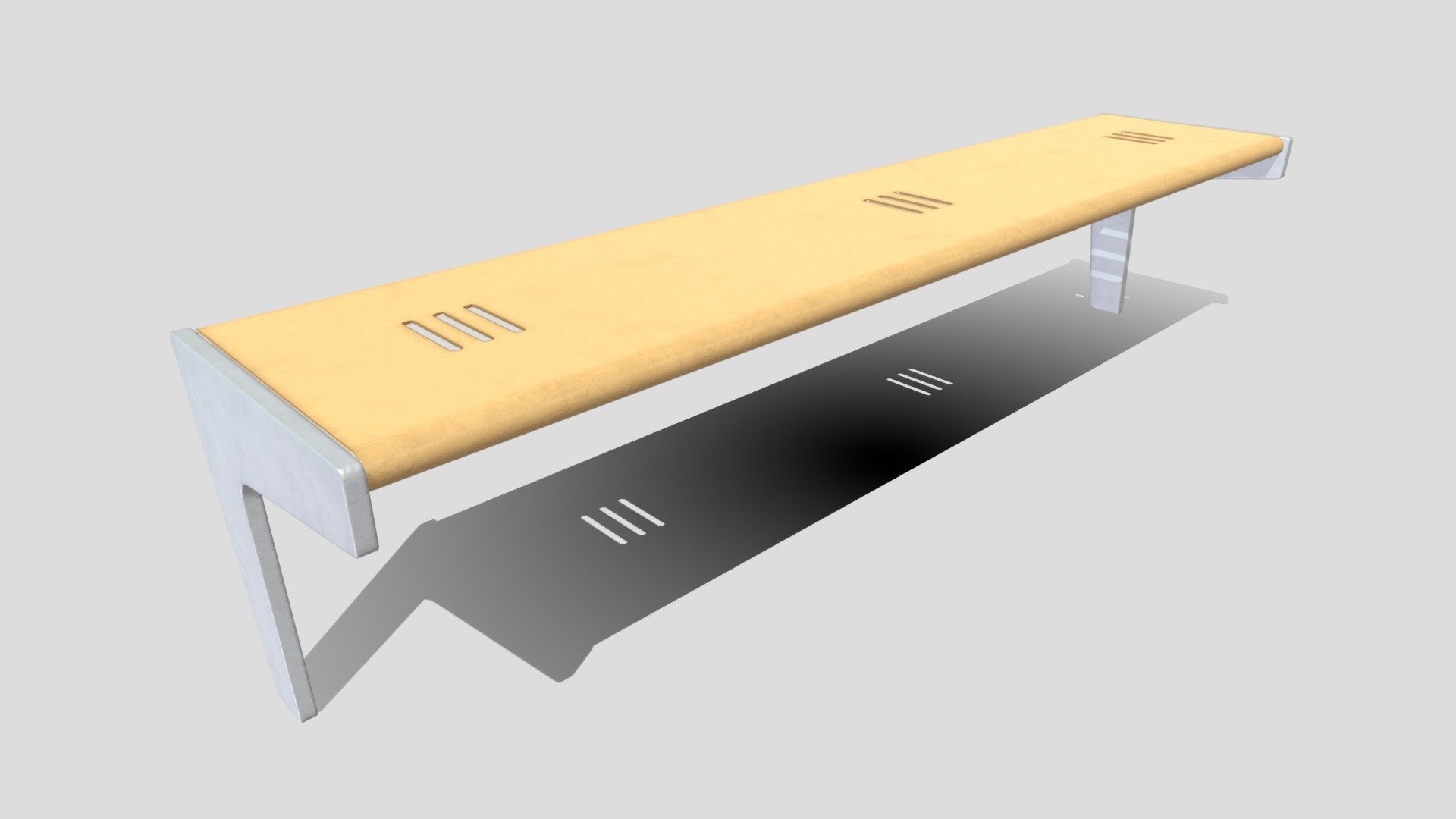 Bench_Plastic/Silver