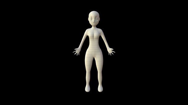 Rafaela Poggi - Misty Retopologia 3D Model