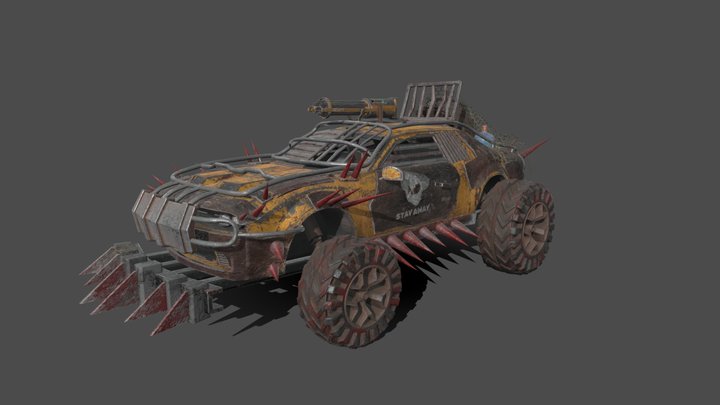 3D Apocalypse Car 3D Model