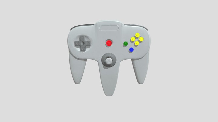 N64 Controller 3D Model