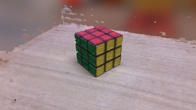 Rubicks cube unshuffled 3D Model