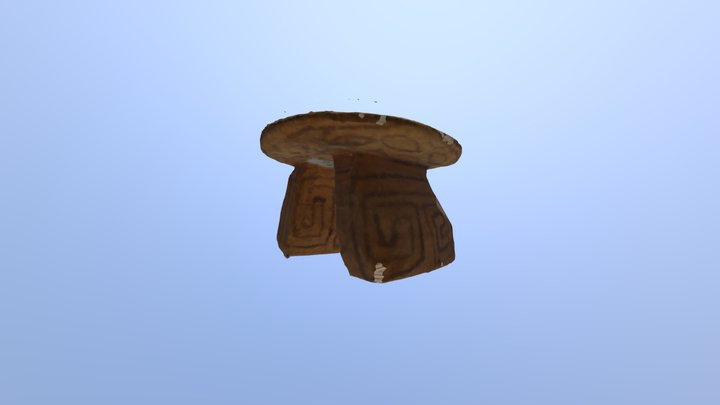 Kaxinawa_Wooden Stool 3D Model