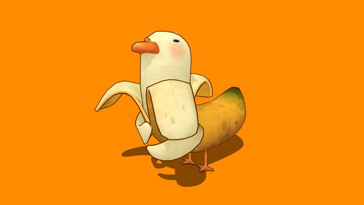 Banana Duck 3D Model