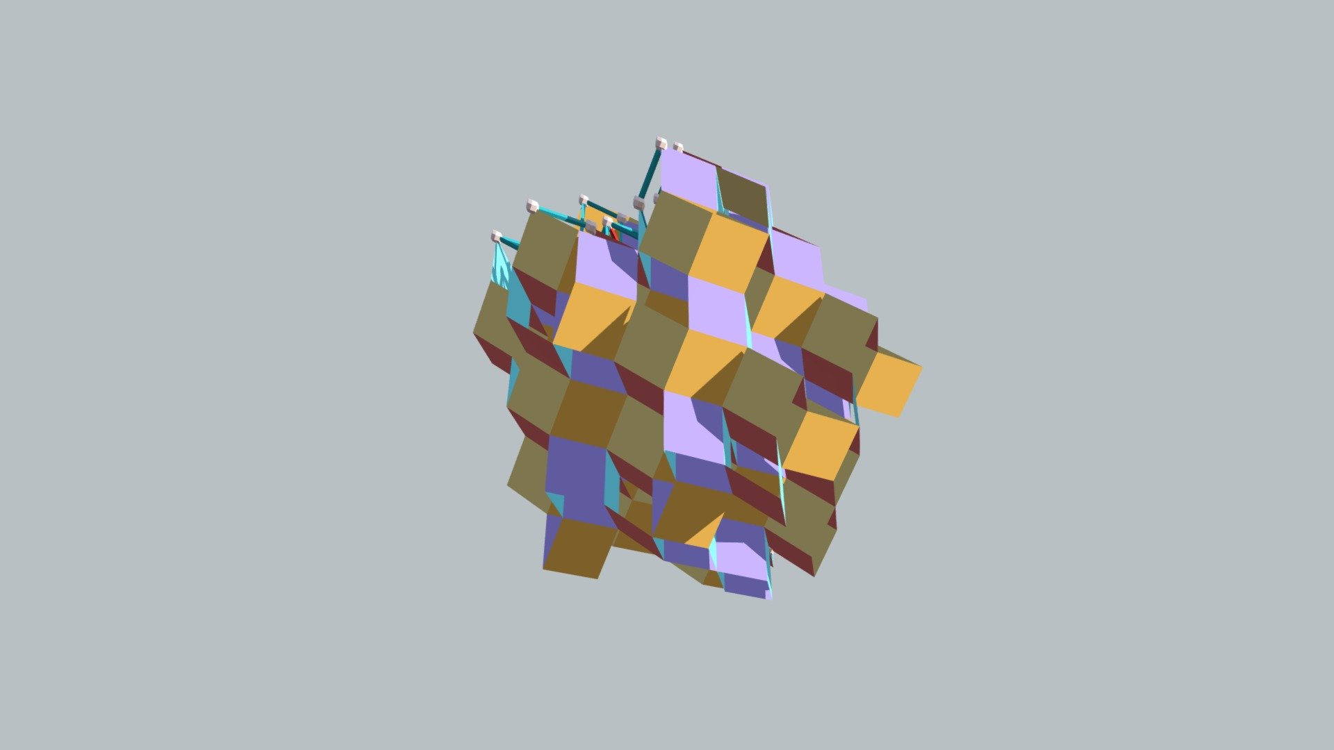 Space-Filling Array in √φ Field