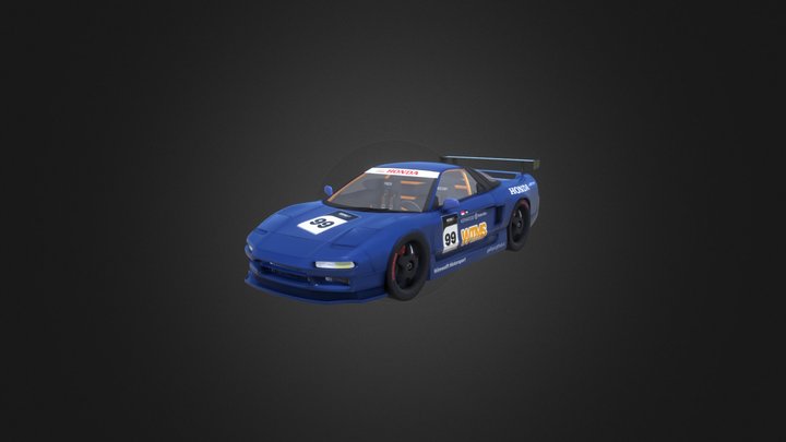 1991 - Honda NSX NA1 Powered by RB25 Engine 3D Model