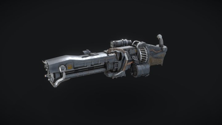 Machine gun 3D Model