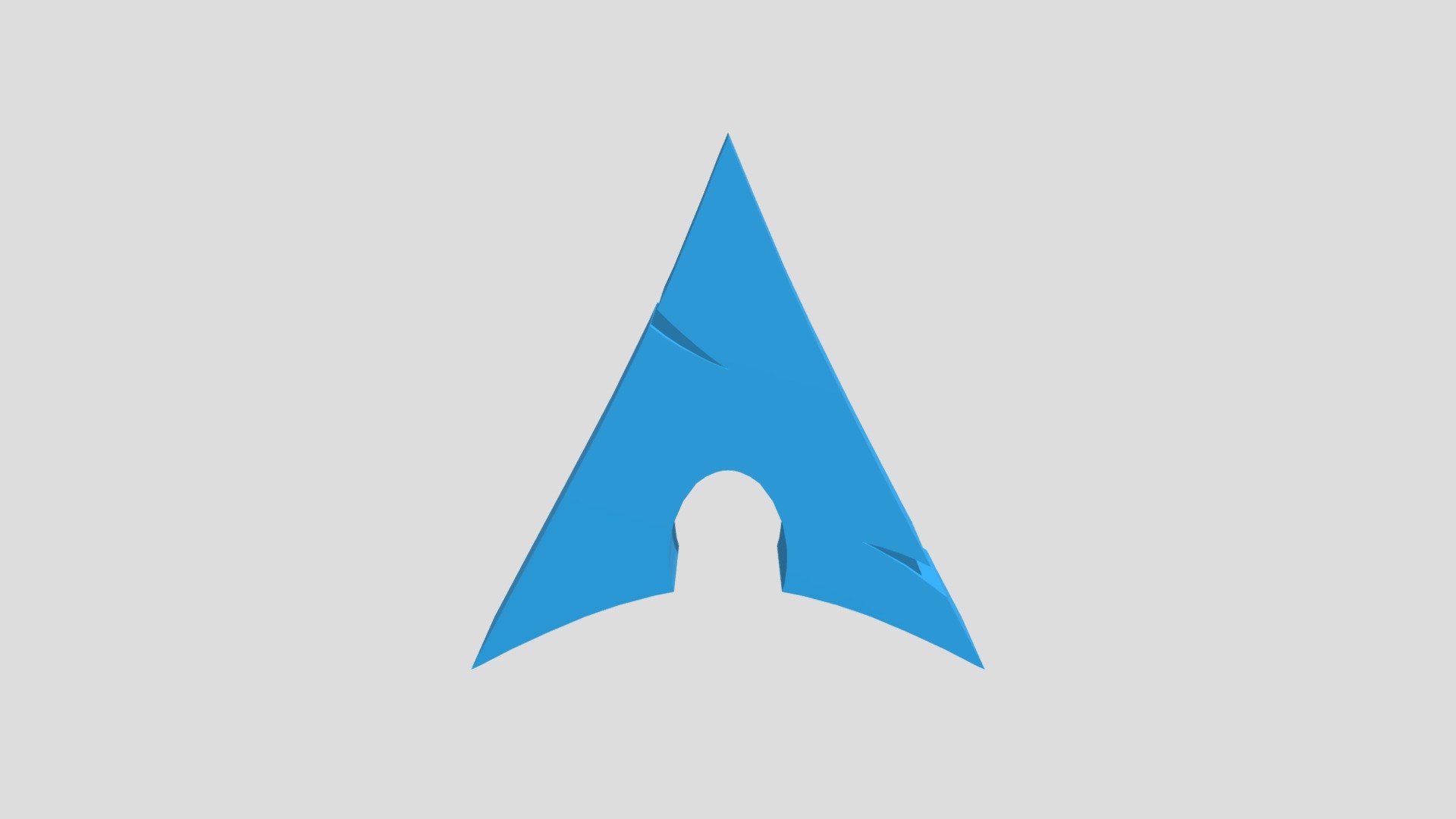 Arch Linux Logo Download Free 3d Model By Extome 8fbac89 Sketchfab
