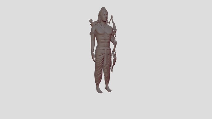 Indian God Ram 3D Model
